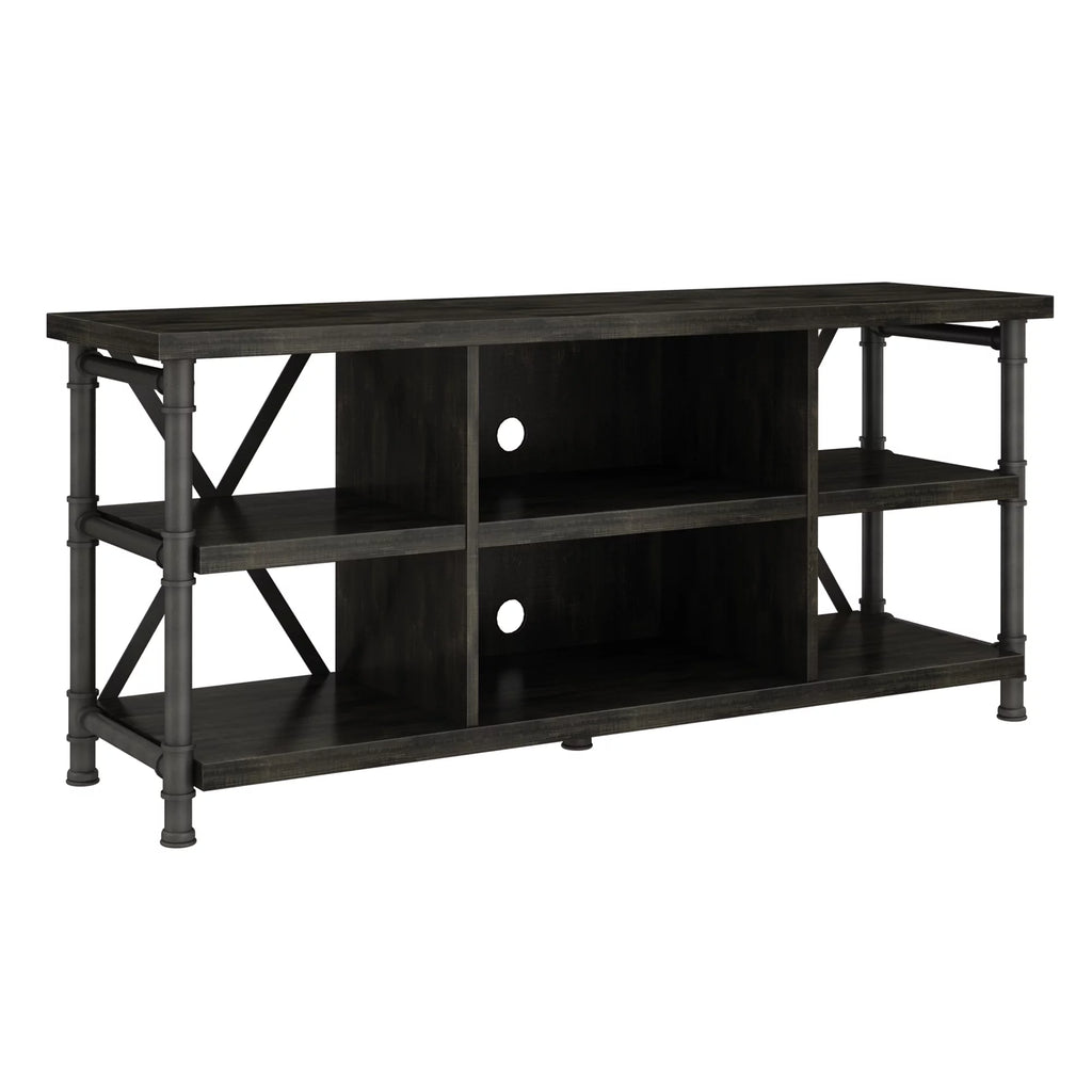 Industrial TV Stand with Metal Pipe Frame H424604