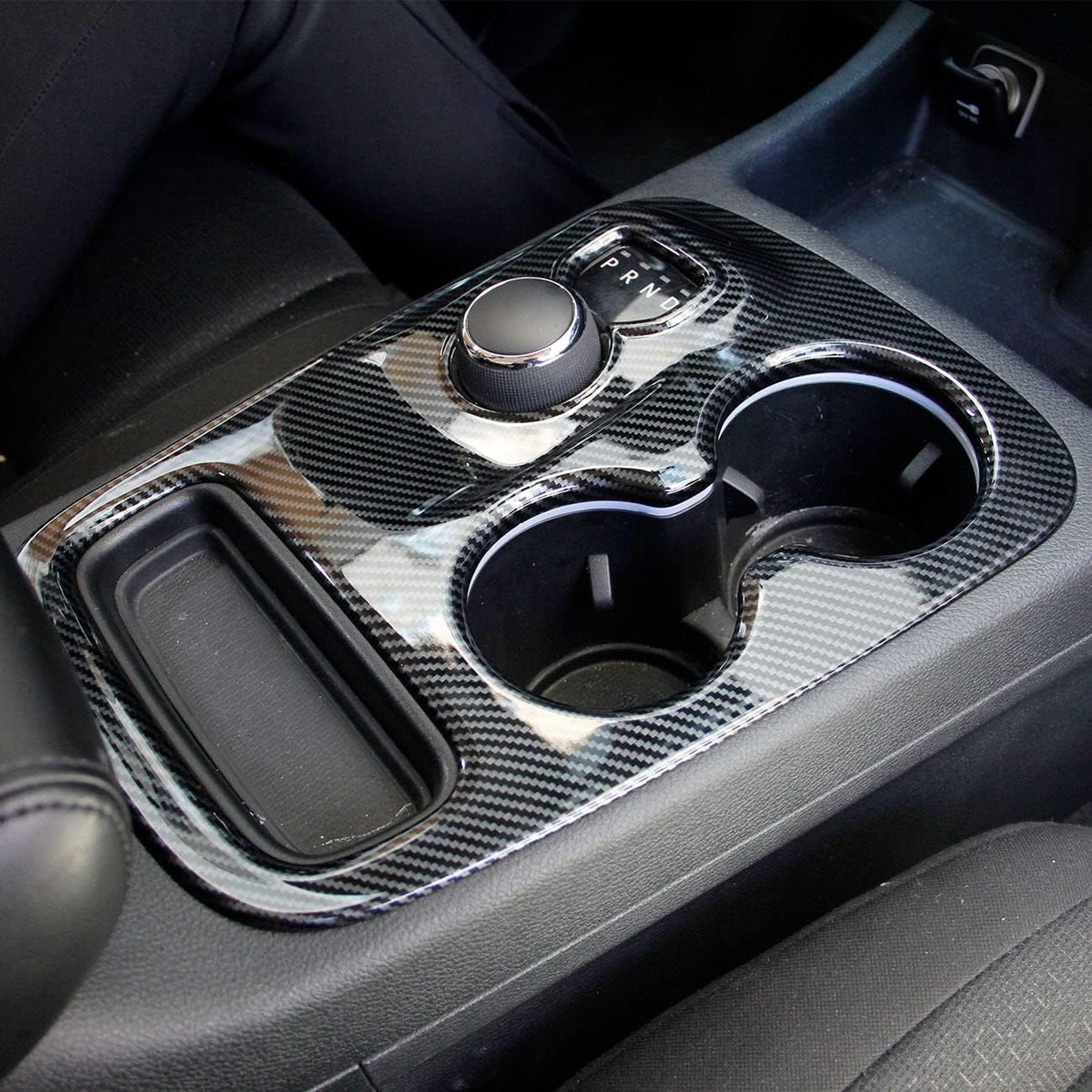 Carbon Fiber Gear Shift Panel Trim Pack of 2 Q21509