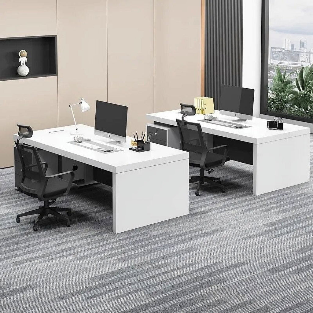 White Office Desk Workstation O651710