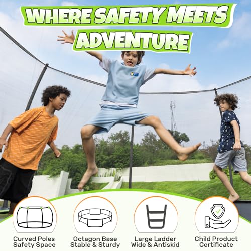 8FT Recreational Trampoline with Enclosure L662253