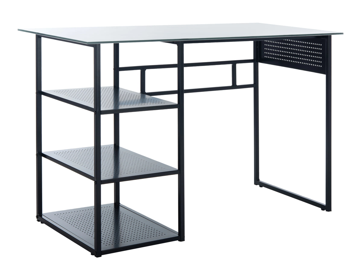 White Marble Glass Writing Desk M64949