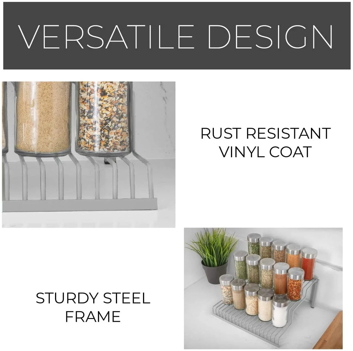 3-Tier Steel Wire Spice Rack Organizer S13518