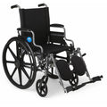 Lightweight Wheelchair with 18 Wide Seat, Desk-Length Arms, Elevating Leg Rests V3323