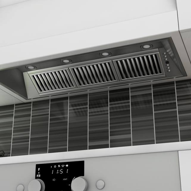 46 in. 700 CFM Stainless Steel Ducted Range Hood Insert C5386