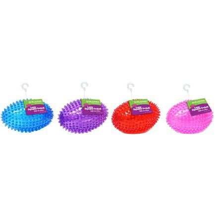 4.5” Spiky Squeaker Football Dog Toy W1355