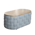 Light Teal Chenille Coffee Table J243