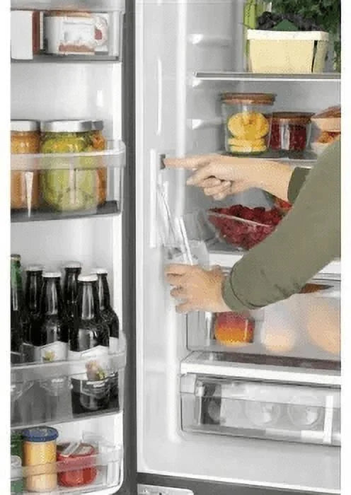 33 Wide 18.6 Cu. Ft. Counter Depth French Door Refrigerator Matte White U2987