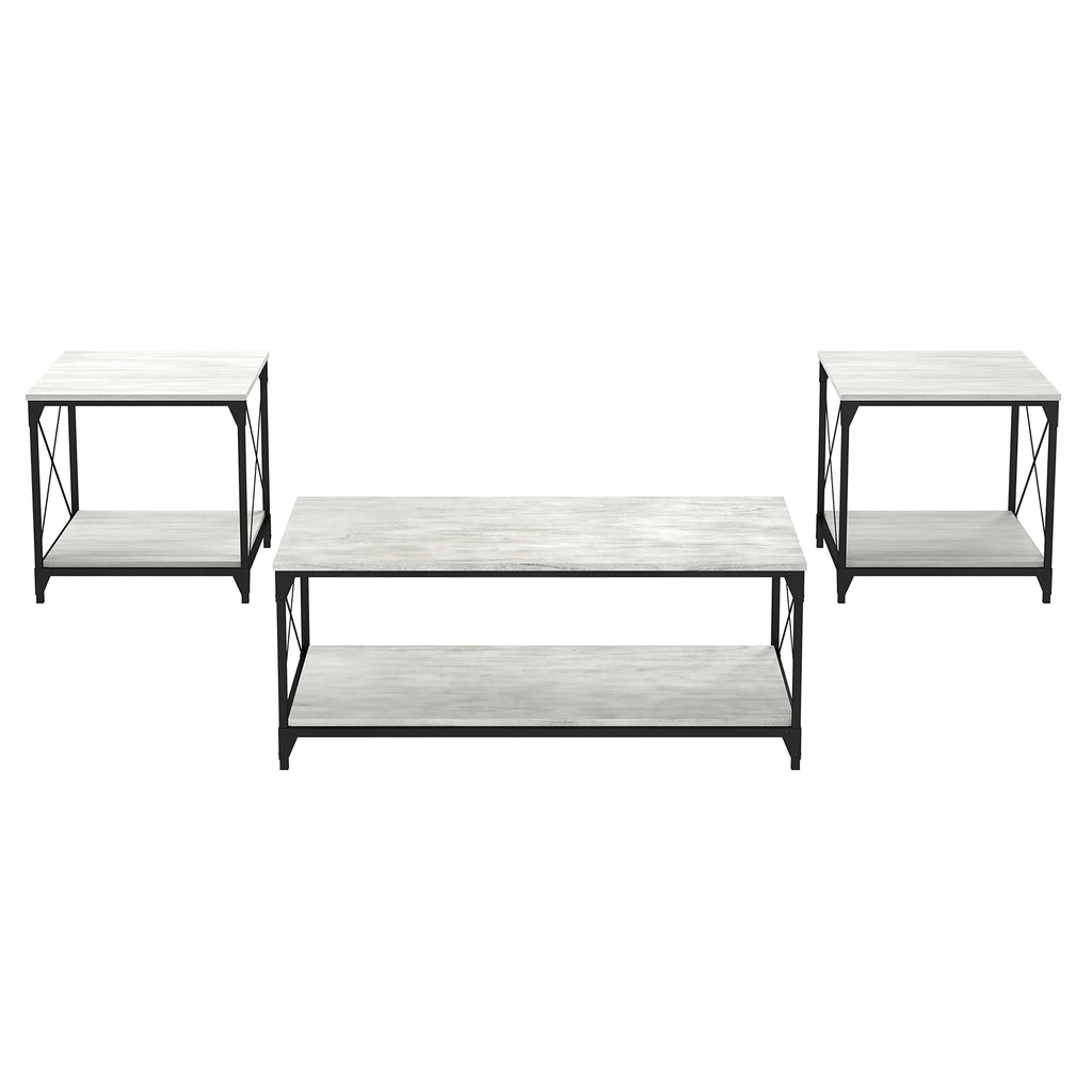 3-Piece Gray Coffee Table Set H6837