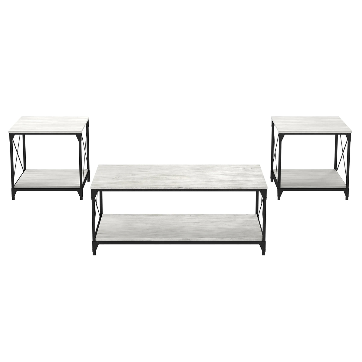 3-Piece Gray Coffee Table Set H6837