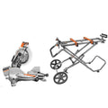15 Amp 10 in. Dual Miter Saw with Stand Y32261