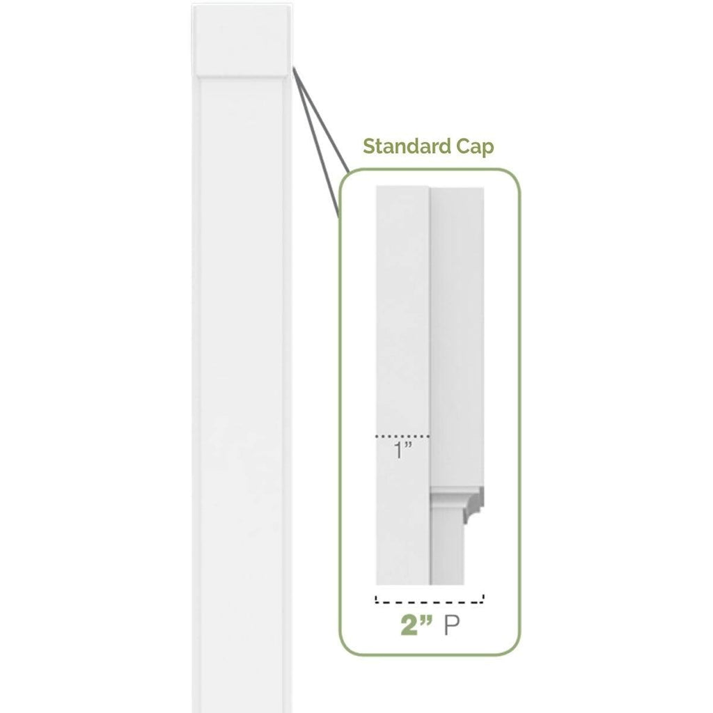 PVC Pilaster with Capital & Base (Pair) F542