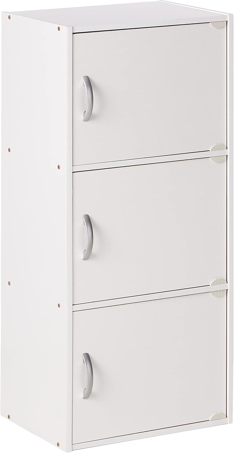 3-Shelf Black Bookcase Cabinet L413712