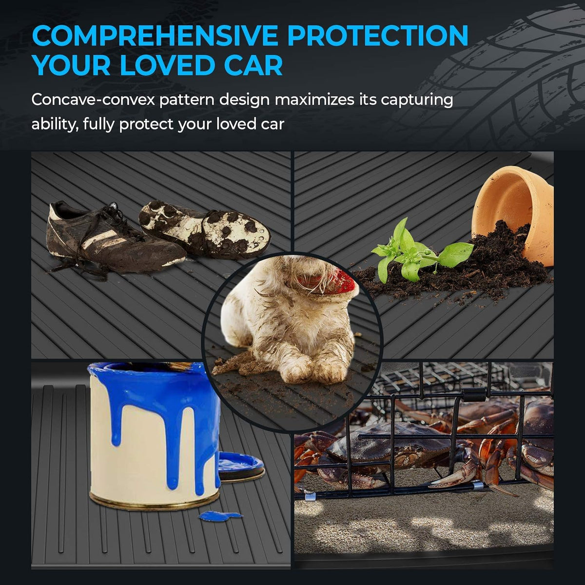 Black All Weather Cargo Trunk Liner M3516