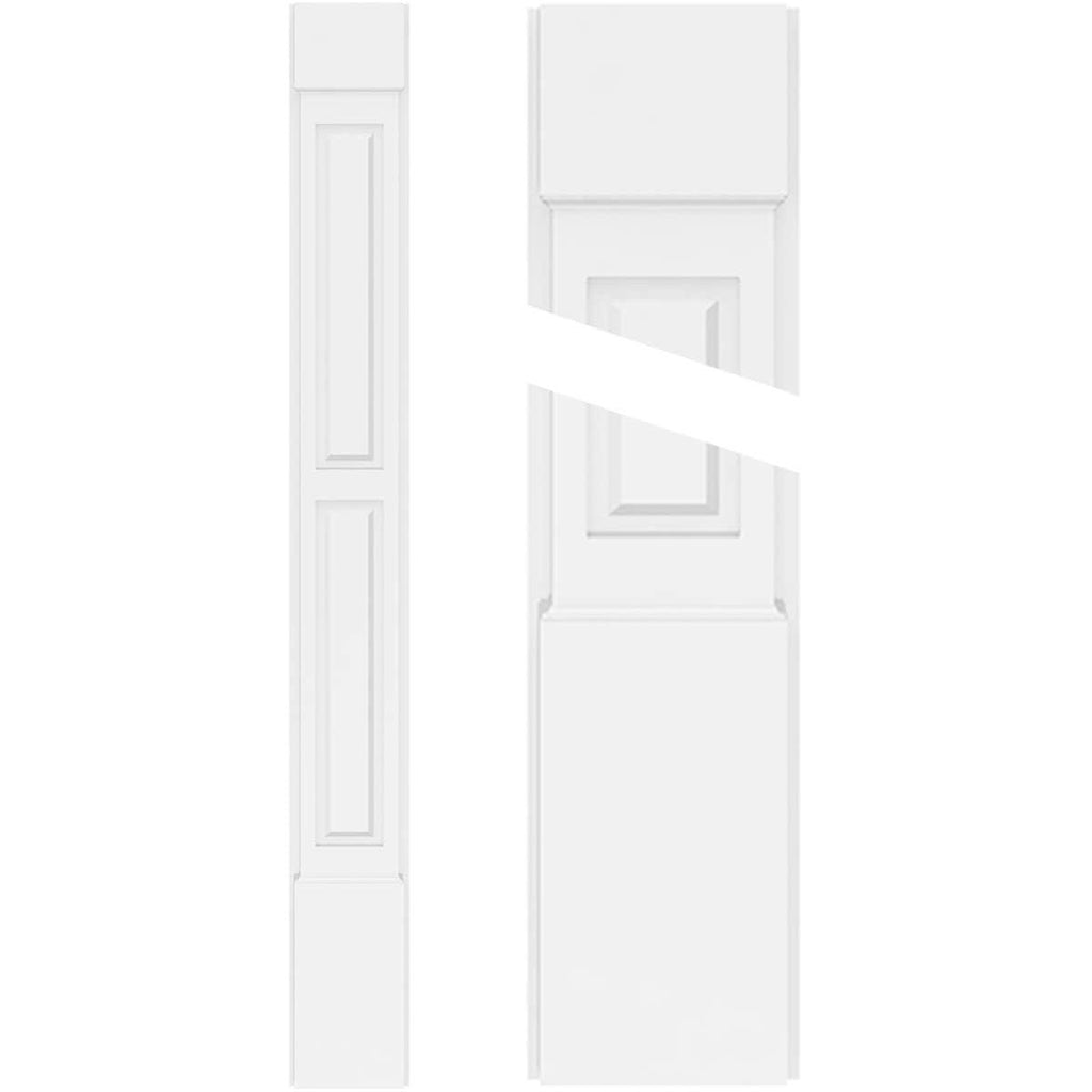 PVC Pilaster with Capital & Base (Pair) F542