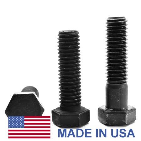 5/16 inch-24 x 1 inch Grade 5 Hex Cap Screw Medium Carbon Steel Black Oxide T708