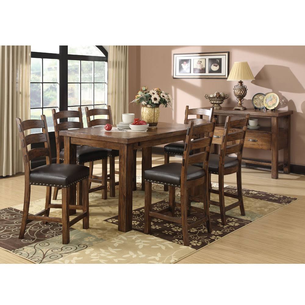 Brown Bonded Leather Upholstered Barstool, 2 Pack P925492