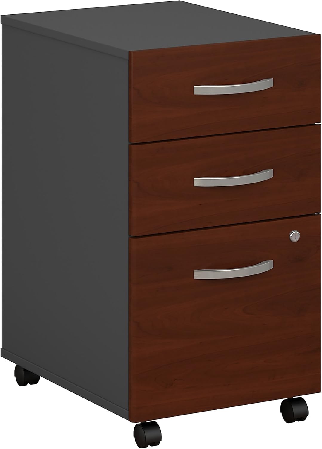 3 Drawer Mobile File Cabinet in Hansen Cherry G594