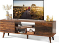Mid-Century Modern TV Stand with Storage Cabinet F785