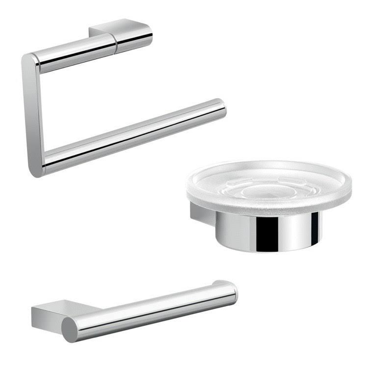 Chrome Bathroom Accessory Set I222