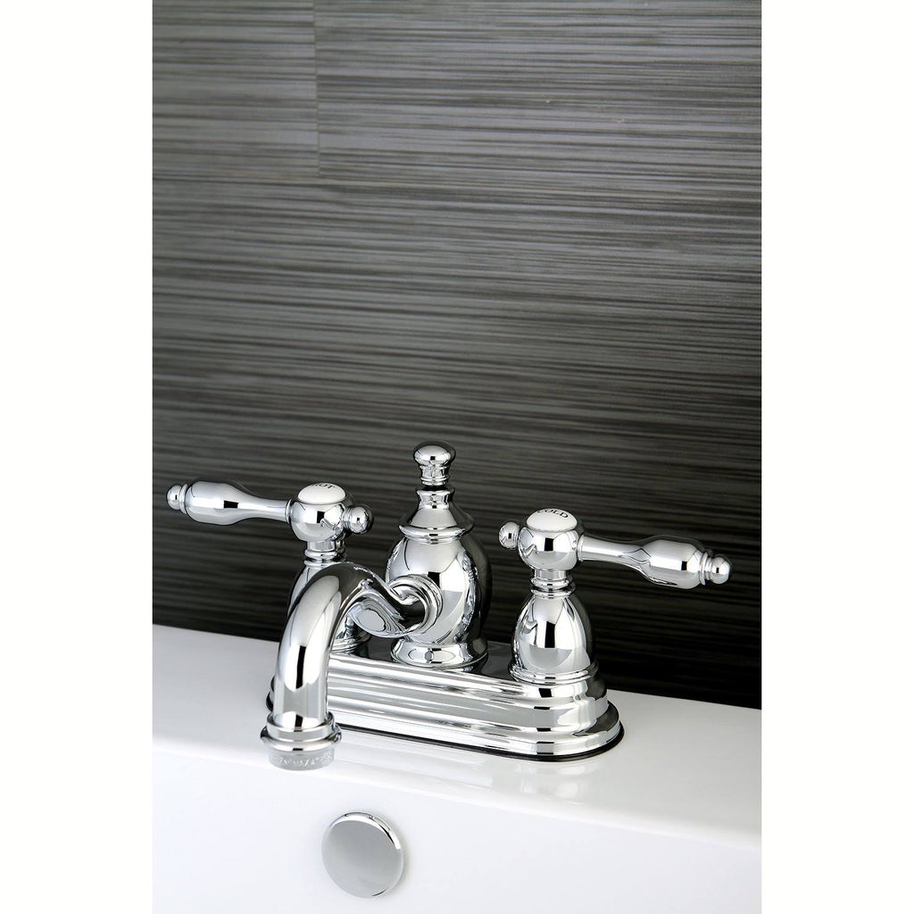 Chrome Centerset Lavatory Faucet with Pop-Up Y652104