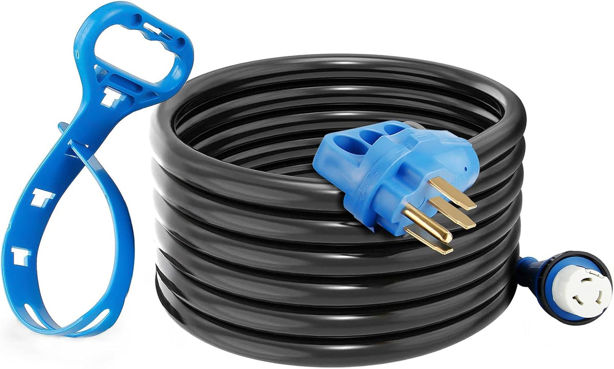 50 Amp 25 Feet RV Power Extension Cord Blue U319
