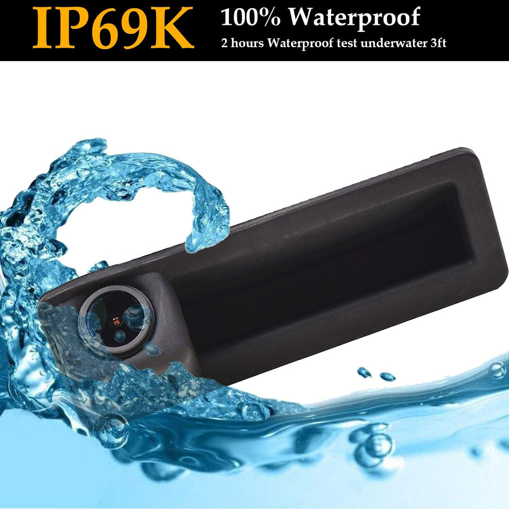 1280x720p Night Vision IP68 Waterproof License Plate Backup Camera Pack of 2 B776609