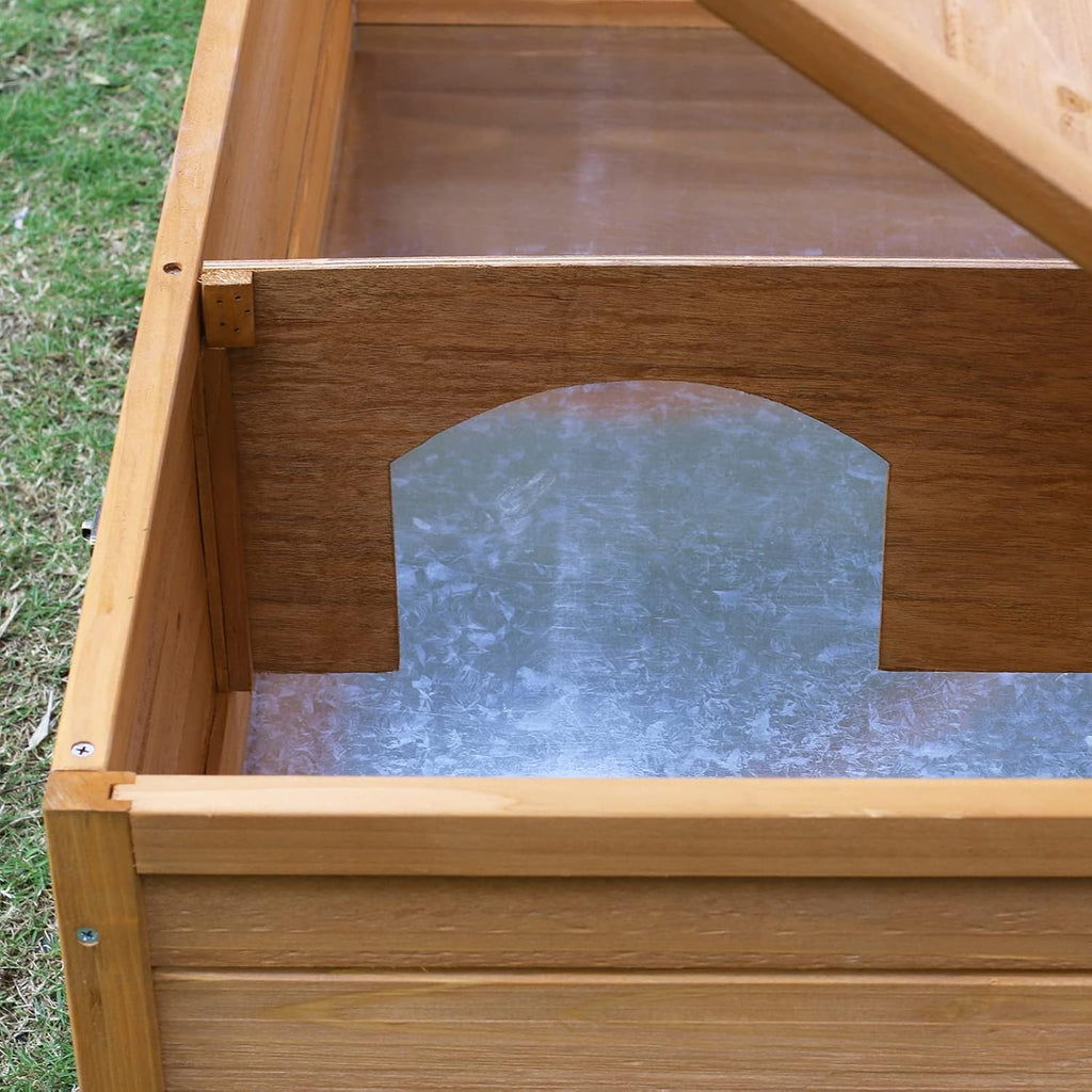 Wooden Tortoise House with Removable Bottom W38771