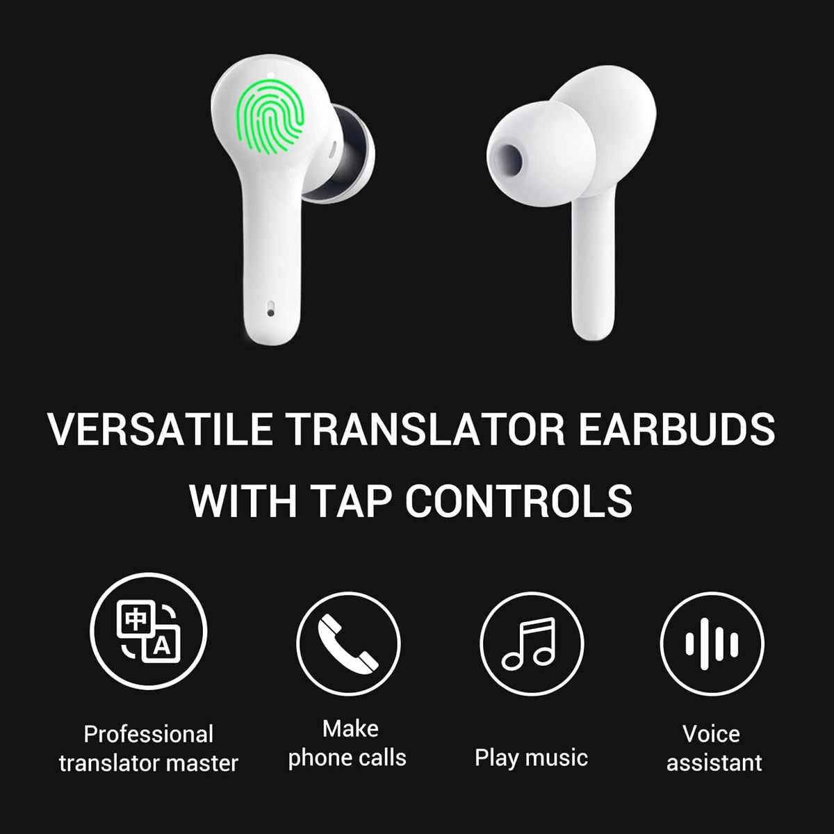 Wireless Translator Earbuds with 72 Languages J9328