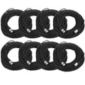 8 Pack Black XLR Microphone Cables J16894