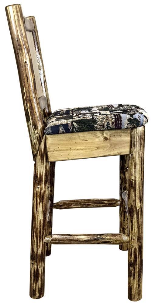 Woodland Upholstery Barstool with Back Z209