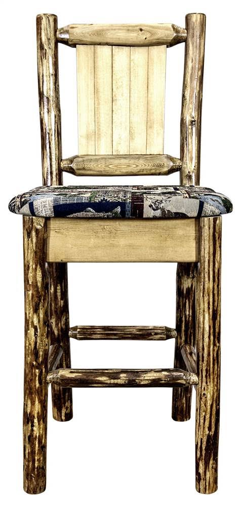 Woodland Upholstery Barstool with Back Z209