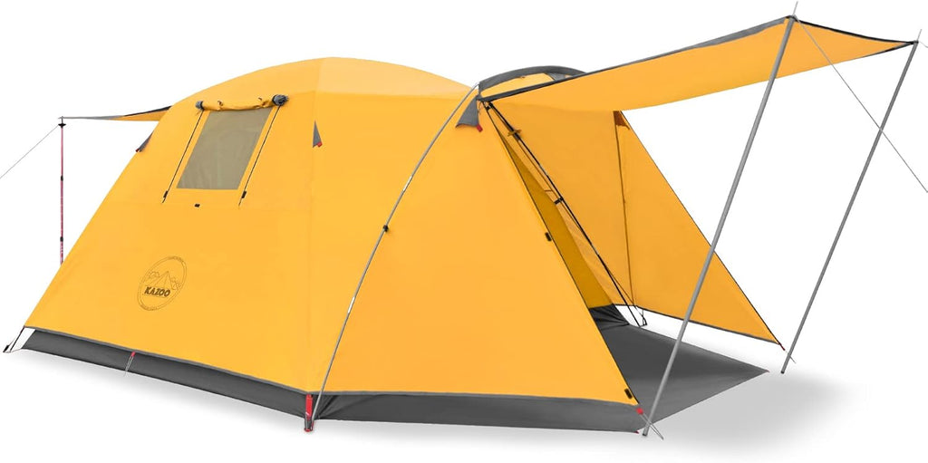 2/4 Person Waterproof Camping Tent with Porch Double Layer L881779
