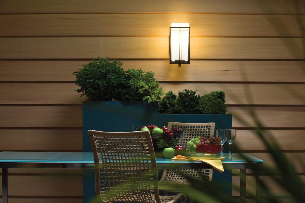 1 Light Black Outdoor Wall Light F90725