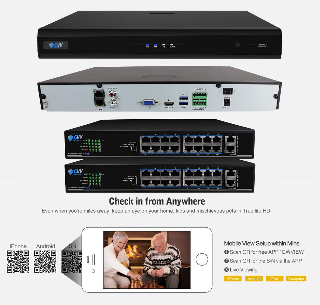 32 Channel 4K NVR 5MP Security Camera System with 32 Dome IP PoE Cameras F5420