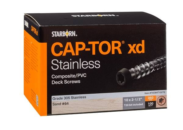 #10 x 2-1/2 Stainless Steel Composite Deck Screws G537