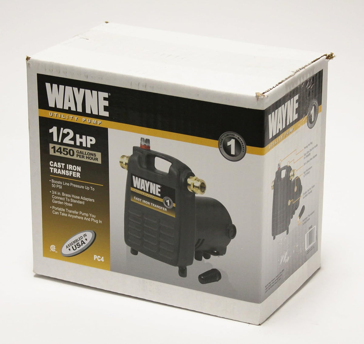 1/2 HP Cast Iron Multi-Purpose Pump With Suction Strainer D483