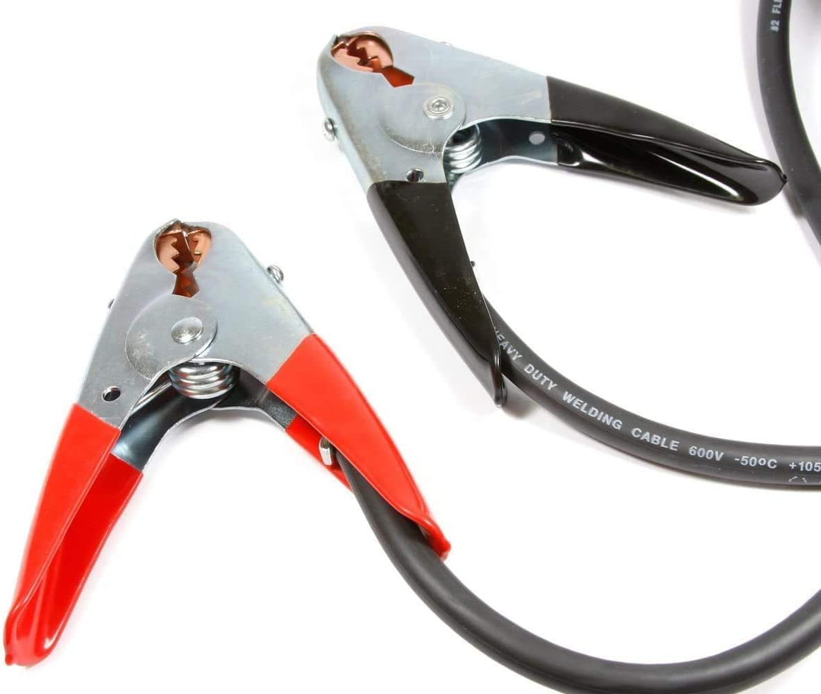 Heavy Duty Number 2 12-Feet Black And Red Battery Jumper Cables K2208