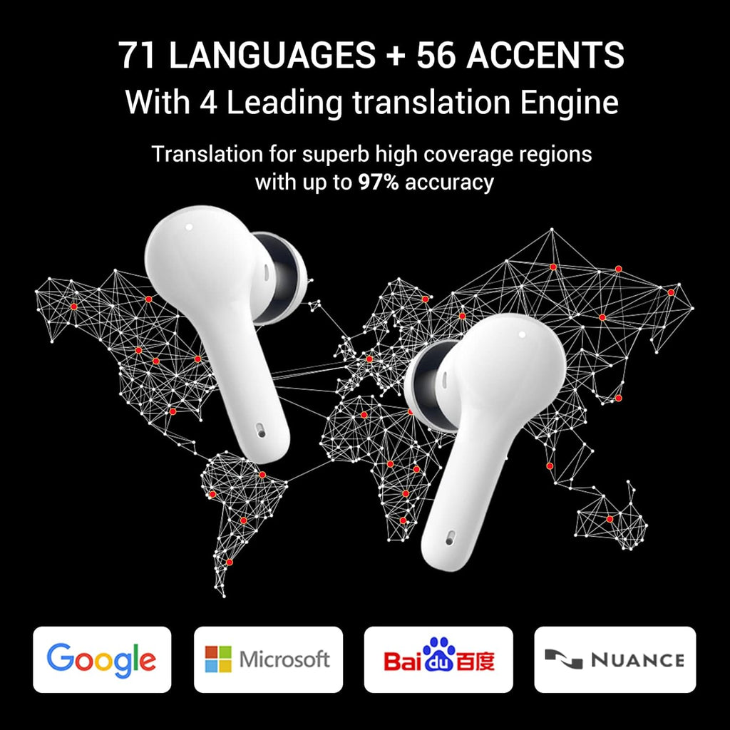 Wireless Translator Earbuds with 72 Languages J9328