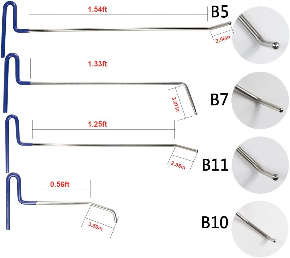 Dent Repair Kit 9Pcs with Air Wedge Alignment Tool L328