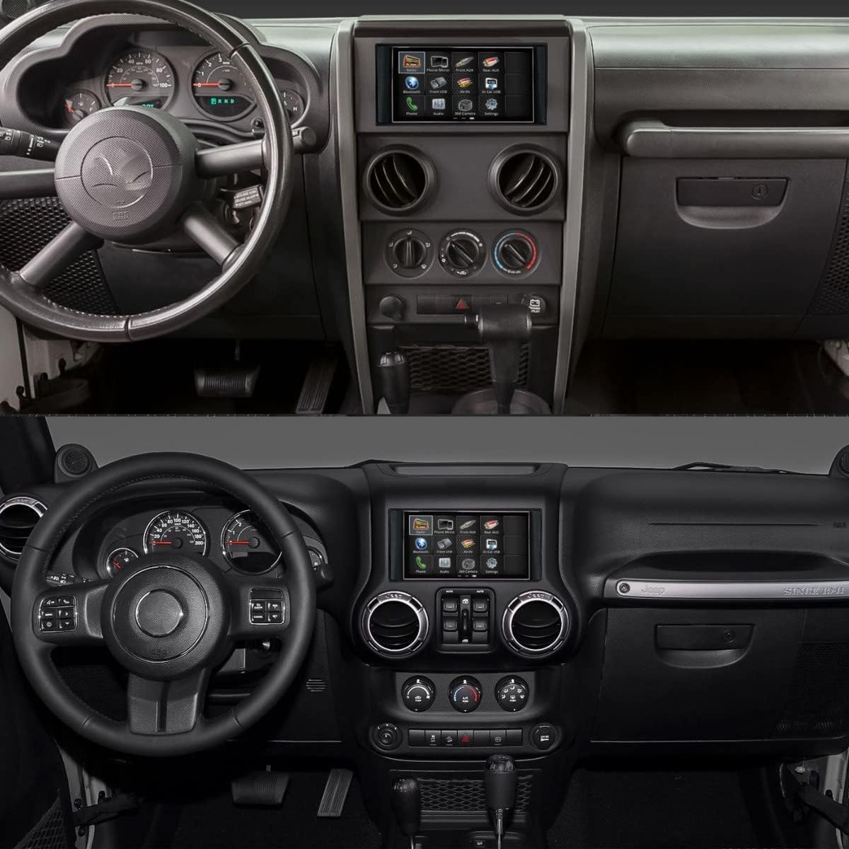 Double Din Radio Kit with Touchscreen, CarPlay, Android Auto, Bluetooth U564730