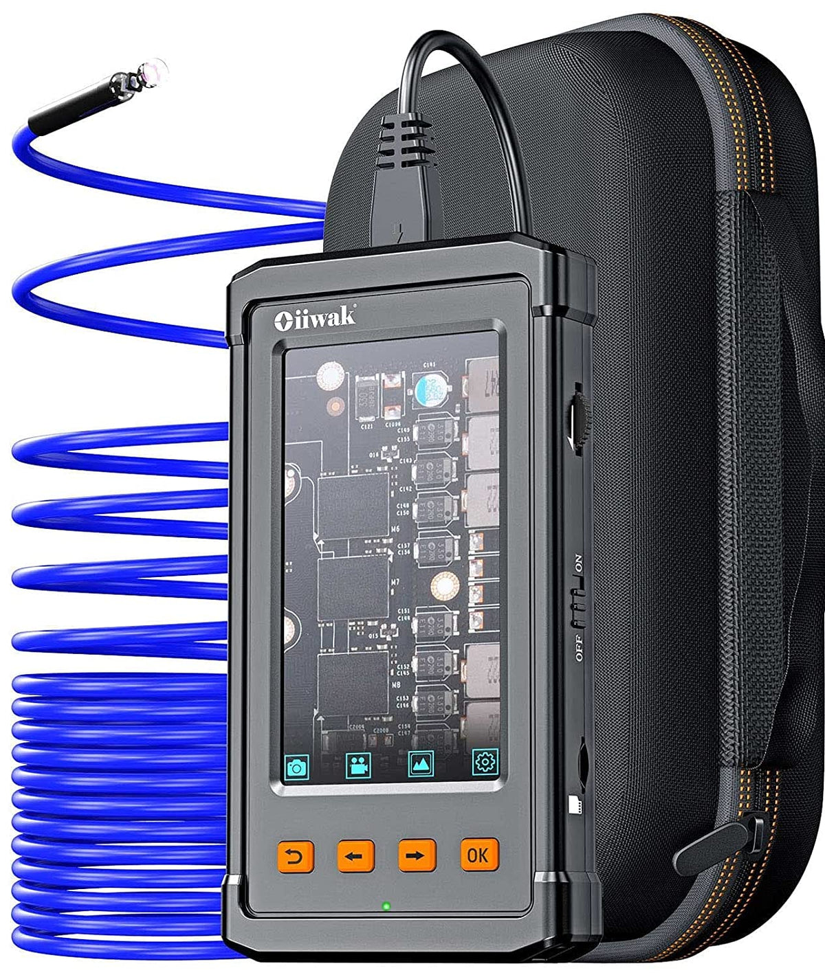 50FT Waterproof Industrial Endoscope Camera with 6 LED Lights S3767