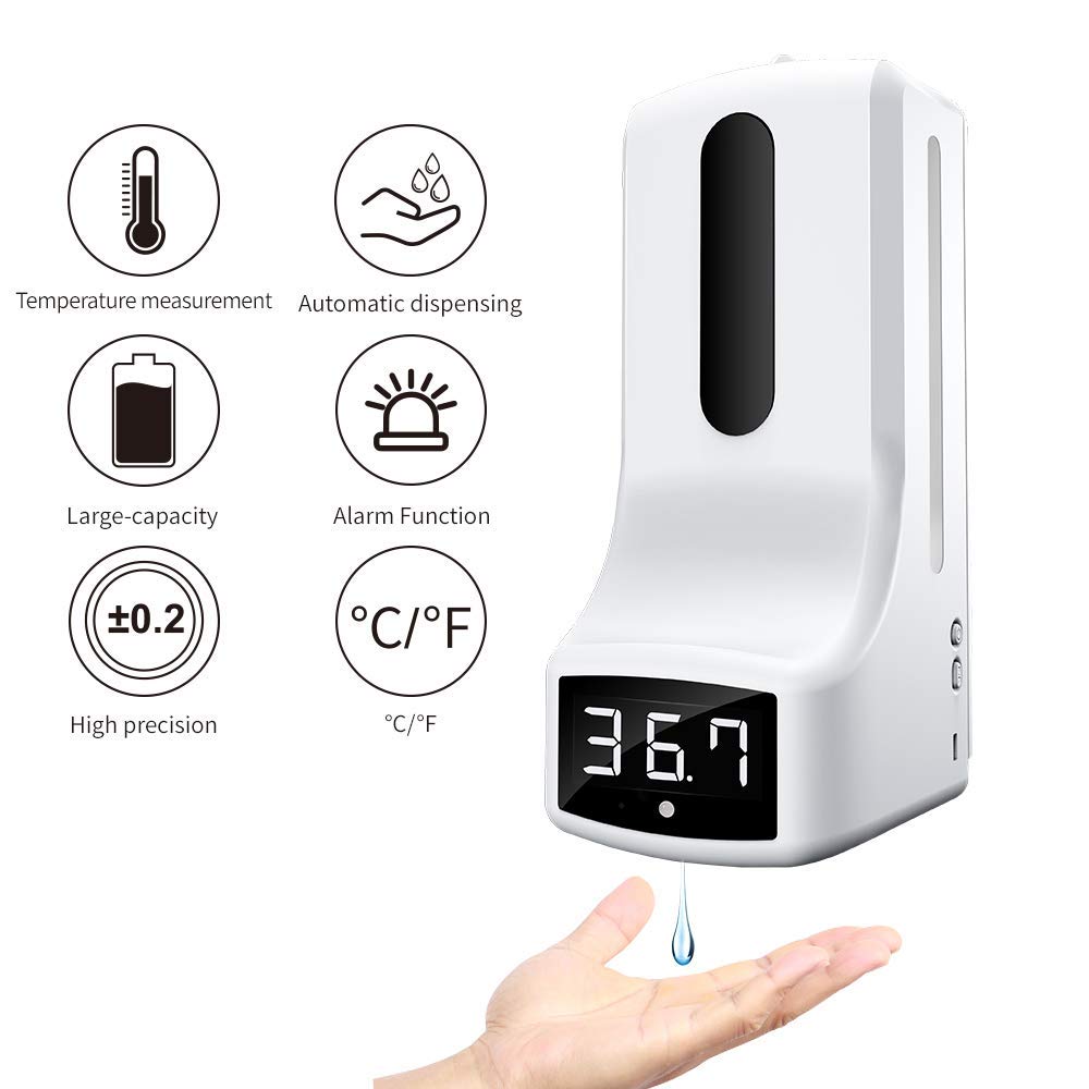 Wall Mounted Automatic Soap Dispenser with Thermometer Q7080