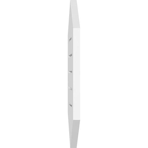 Vertical Peaked Surface Mount PVC Gable Vent A95446