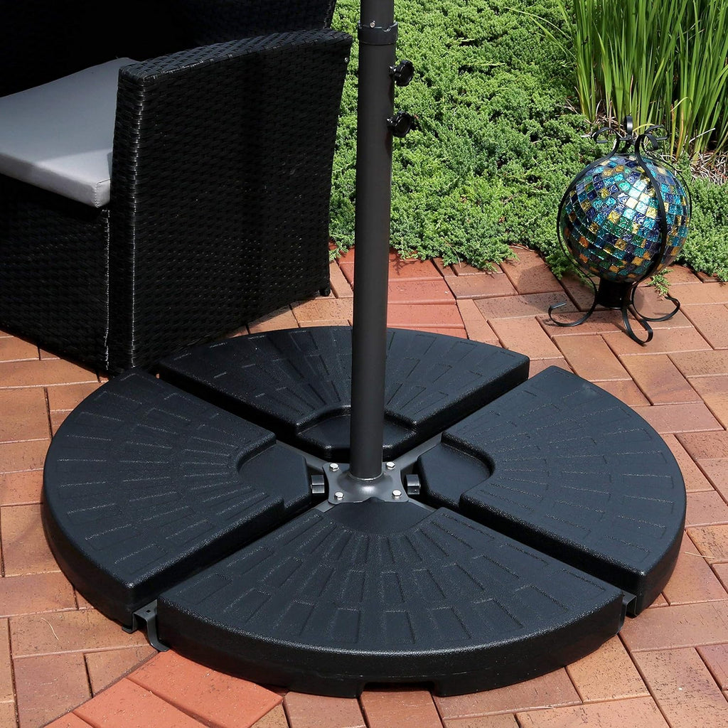 4-Piece Heavy-Duty Cantilever Offset Patio Umbrella Base Plates K11738