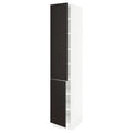 White 2 Door High Cabinet with Shelves Y183