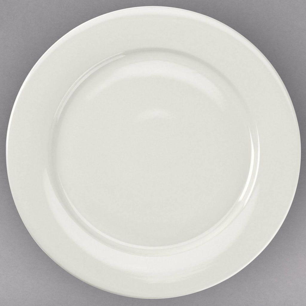 12-Inch Stoneware Round Plate, Box of 12 Y87930