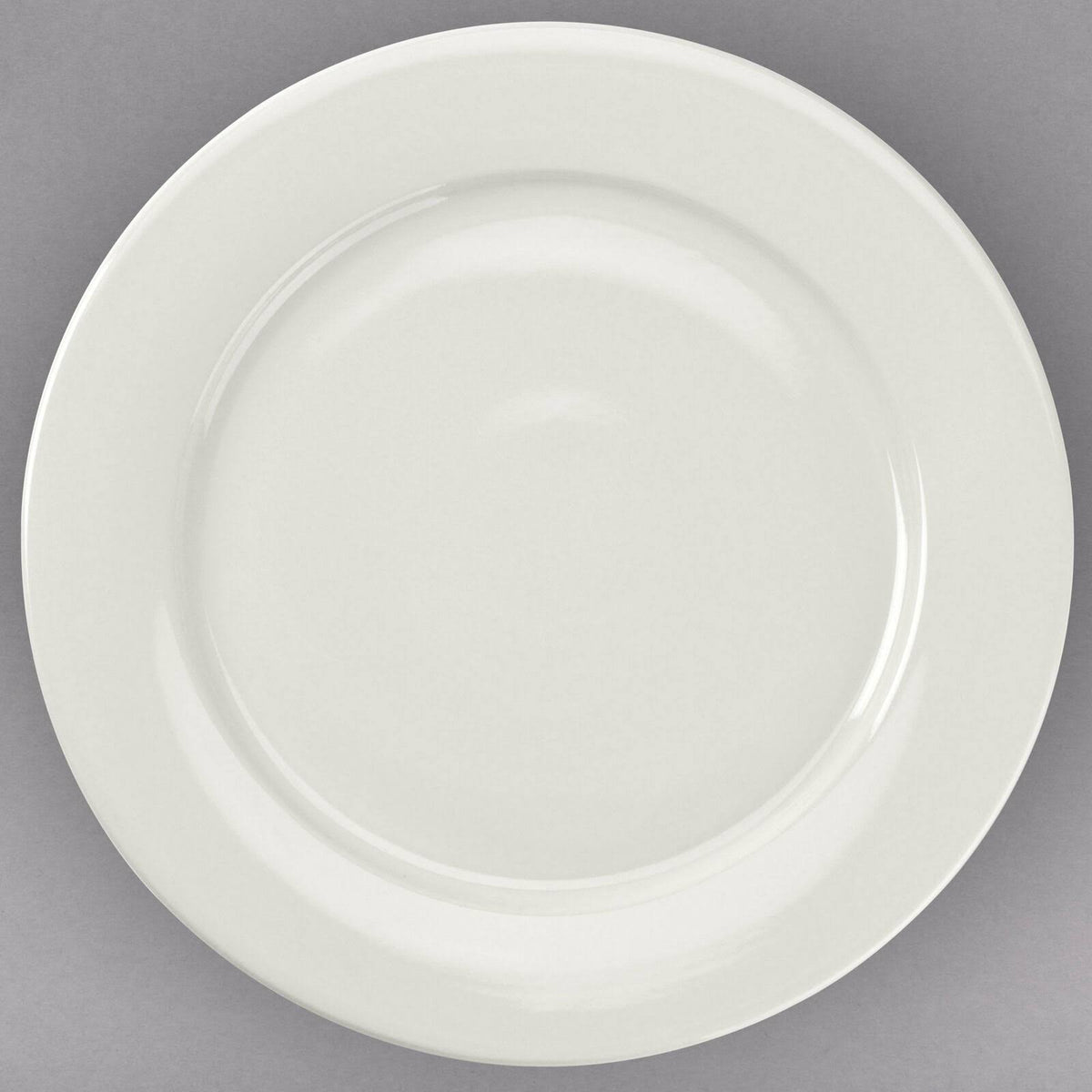 12-Inch Stoneware Round Plate, Box of 12 Y87930