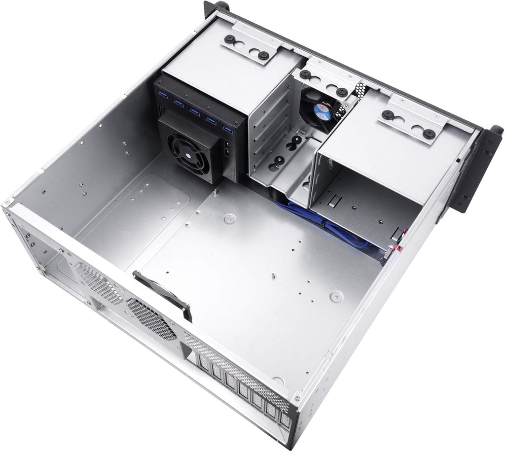 4U Rackmount Server Case with 5 x 3.5 Hot-Swappable Bay and 3 x 5.25 Bays Z476
