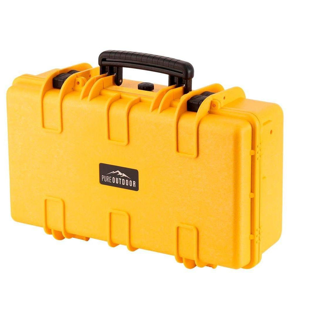 Weatherproof Hard Case 22in x 14in x 8in Yellow Customizable Foam T606842