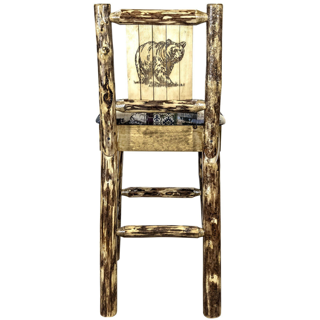 Woodland Upholstery Barstool with Back Z209